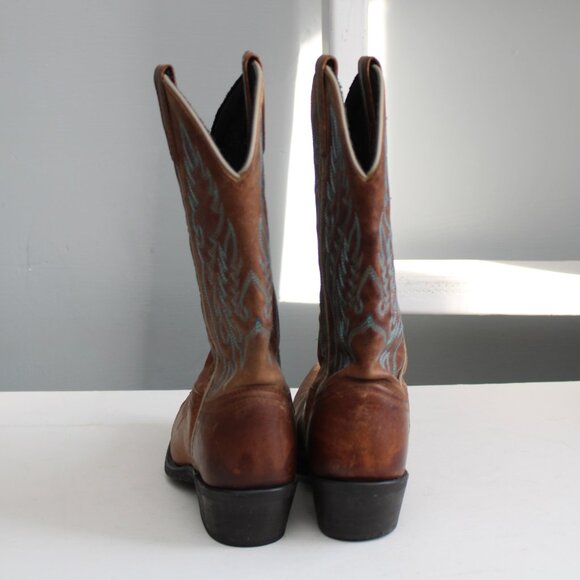 Laredo Women's Brown Tremaine Western Cowboy Boots Size 7 - Picture 3 of 7